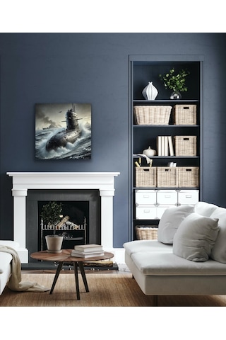 Denizaltı Kanvas Tablo 90x90cm