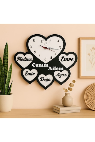 Yeni Tasarım Modern Duvar Saati Şık Ve Kalite Bir Arada No:1008 Beyaz