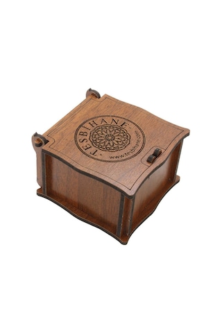 Kahverengi Ahşap Hediye Yüzük-Alyans Kutusu 537290744