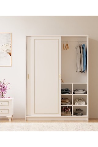 Rabi Mobilya Gold Country Sürgülü Gardırop