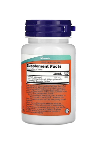 Gtf Chromium 200 Mcg 100 Tablet