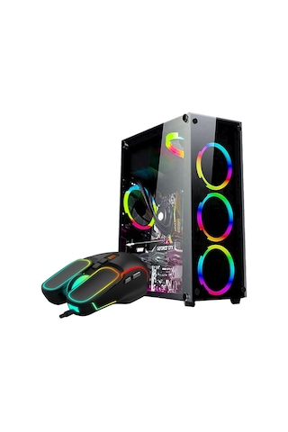 Zeiron APX60 Ryzen 5 3600 16GB 500GB 240GB RX550 Oyuncu Masaüstü Bilgisayar