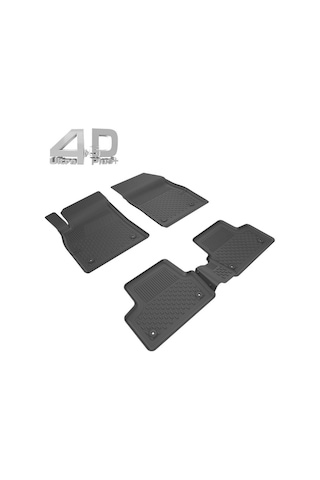 Sahler Citroen C4 X 2022+ Siyah Renk 4.5d Araca Özel Paspas Seti 5 Parça