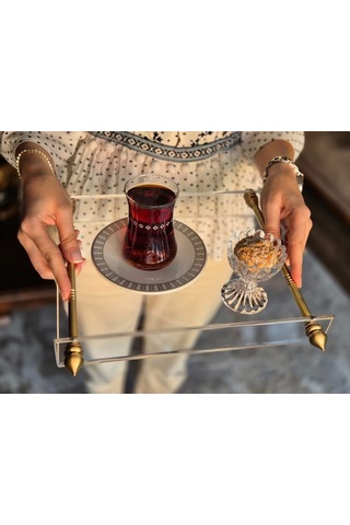 Agbtrend Queen S Tray Tek Kişilik Dekorasyon Ve Sunum Tepsisi Çok Renkli