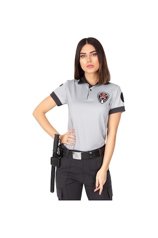 Yeni Tip Kamu Özel Güvenlik Kadın Yazlık Kısa Kol Tişört