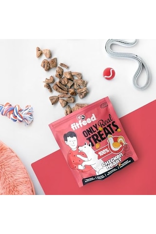 Fitfeed Freeze-dried Çiğ Tavuk Yürek Köpek Ödül Maması 40g