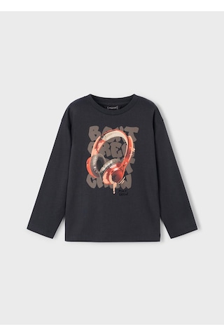 Mayoral Erkek Çocuk Uzun Kollu T-shirt 4080 Gri