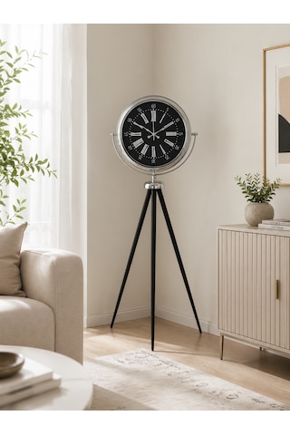 Majestic Krom Tripod Ayaklı Saat