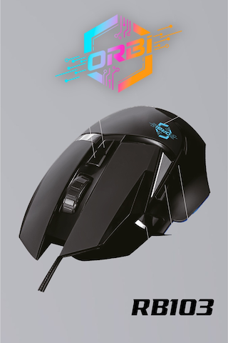 Gaming Mouse Ergonomik Başparmak Destekli Kablolu Profosyonel Oyuncu Mouse Ayarlı 7200 Dpı Rb103