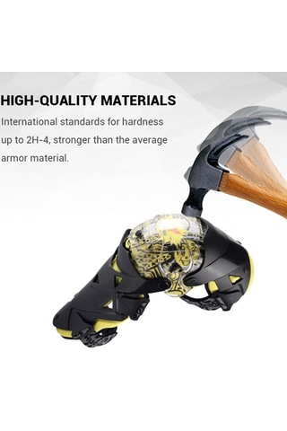 Homyl Çift Motosiklet Motokros Vücut Koruyucu Dişli Diz Sarı Sarı