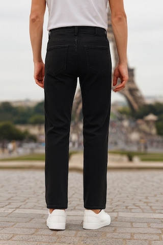 Cedy Denim Regular Fit Jean Martin Yüksek Bel Standart Kesim Esnek Kot Pantolon C336 Siyah