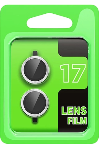 Newface Apple Uyumlu iPhone 17 Raze Metal Kamera Lens - Gümüş,