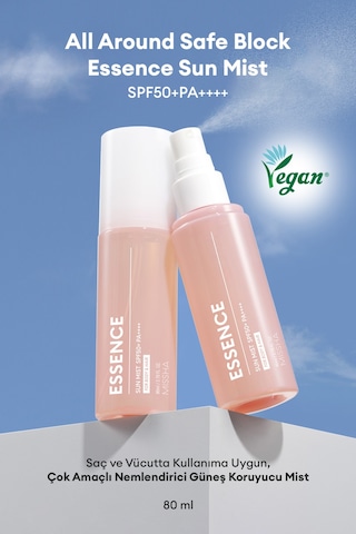 Saç Ve Vücut İçin Nemlendirici Güneş Koruyucu Mist All Around Safe Block Essence Sun Mist Spf50+