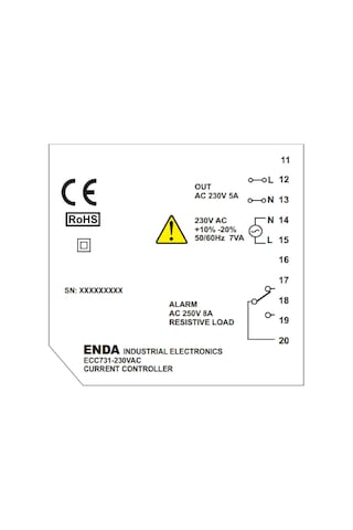 Enda Ecc731-230v ,72x72mm 220vac Akım Kontrol