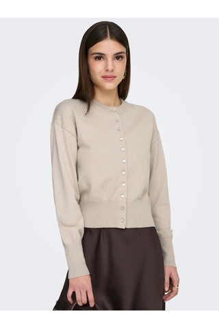 Only Onlmıo Ls O-neck Button Cardiga Kadın Hırka 15377295 Bej