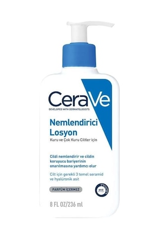 Cerave Kuru ve Çok Kuru Ciltler İçin Nemlendirici Losyon 236 ML + Nemlendirici Krem 340 G