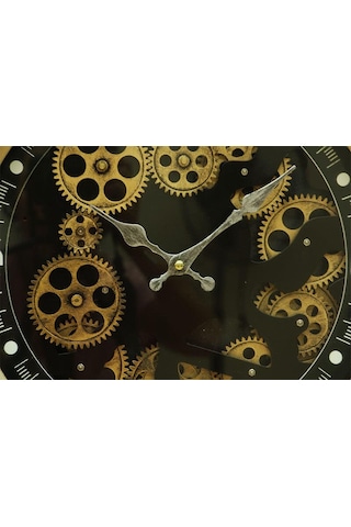 Kenpazar Saat Çarklı Duvar Saati Dekoratif Ev Ofis Hediyelik çok Renkli