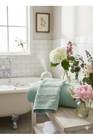 One More Internatıonal Banyo Havlusu Açık Su Yeşili