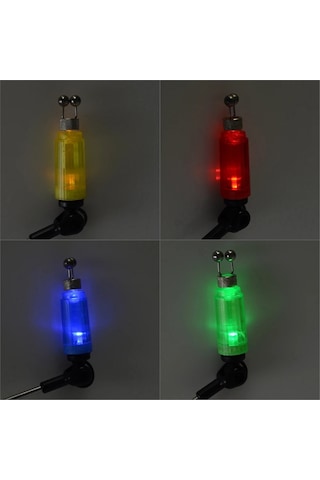 Anjiexun Sazan Balıkçılığı Wobbler, Dört Renkli Yanıp Sönen Sert Olta Alarmı, Kırmızı