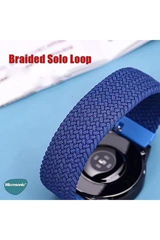 Amazfit Gtr 2 Sport 47mm Kordon, Medium Size, 155mm Braided Solo Loop Band Amazfit Gtr 2 Sport İle Uyumlu Kordon, Akıllı Saat Kayışı