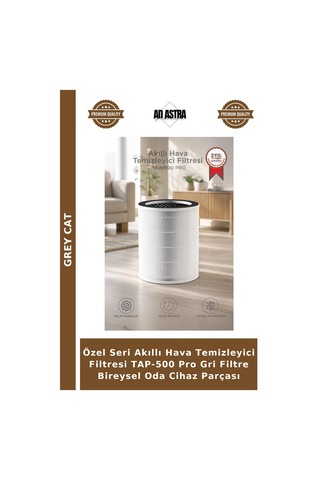 Özel Seri Akıllı Hava Temizleyici Filtresi Tap-500 Pro Gri Filtre Bireysel Oda Cihaz Parçası