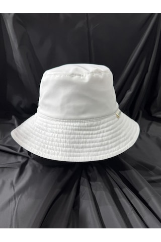 Benitto Kids Erkek Çocuk Desenli Bucket Şapka 7006 Beyaz