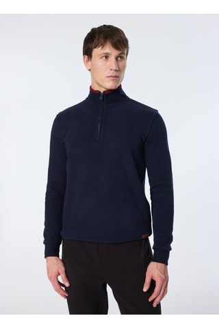 Jeep Lacivert Erkek Dik Relaxed Düz Sweatshirt J4wm-swt4281 Çok Renkli