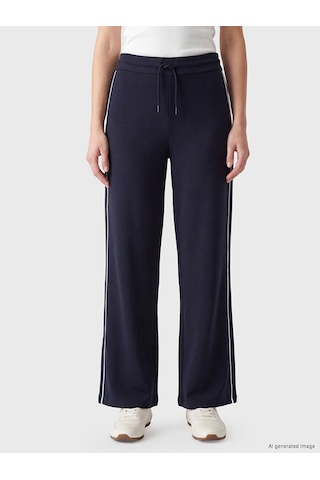 Lcw Comfort Lacivert Şerit Detaylı Soft Touch Kadın Eşofman Altı