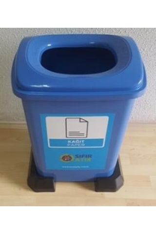 Sıfır Atık Geri Dönüşüm Atık Kağıt Atık Kovası 50 Lt