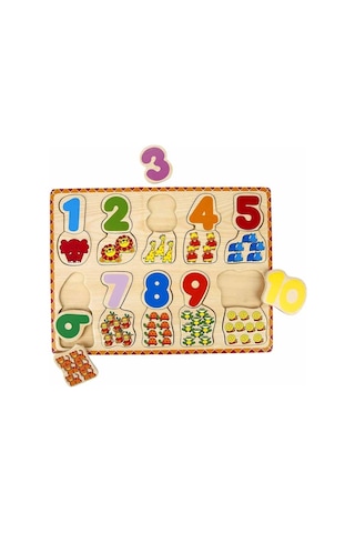 1006609 Tahta Bultak Rakamlar Hayvanlı