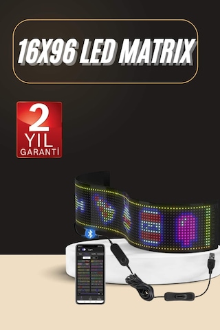Bluetooth Kontrollü Mini Led Panel Çeşitli Renk