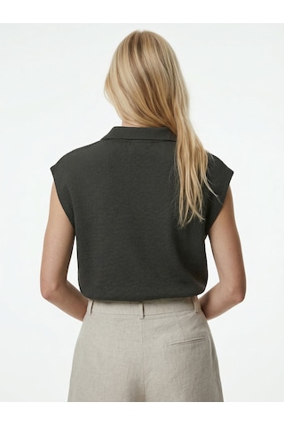 Xint Haki Pamuk Dokulu Oversize Tişört 602581