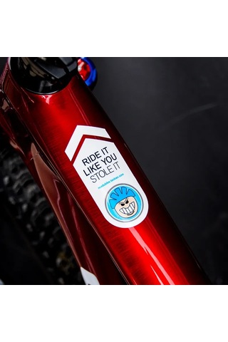 Stil 5-dağ Bisikleti Bisiklet Çerçeve Çıkartmalar Üst Tüp Etiket Bisikleti Çıkartmaları Kişiselleştirilmiş Bisiklet Aks. 44384158 Beyaz - Siyah