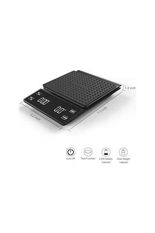 Horecamark Yeni Hassas Kahve Tartısı Drip Scale Ek62
