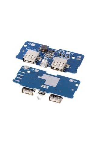 Powerbank Şarj Devresi, 5v 2a Charger Modül, Lityum Batarya, Mikro Usb İki Port,