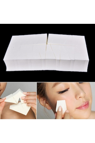 24 Adet Güzellik Bayan Makyaj Kozmetik Üçgen Fondöten Yüz Pufu Sünger Pudra