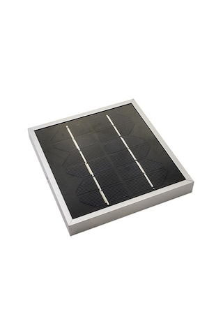 6 V 600ma Su Geçirmez Solar Panel - Alüminyum Kasa 130x130 MM