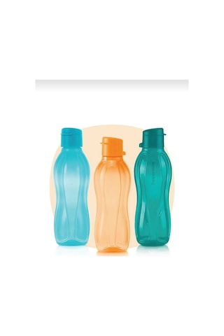 Tupperware 3lü Eco Şişe Pratik Kapak Yeşil