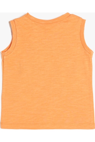 Koton Atlet Pamuklu Kolsuz Bisiklet Yaka Baskılı Pembe 3smb30022tk 3SMB30022TK284 Pembe