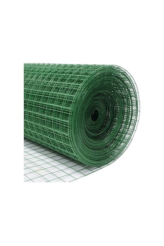 Çit Pvc Kaplı Puntalı Yeşil Tel 10 Mt Uzunluk 25x25 Gözaralıklı 120 Cm Eninde Kafes Teli 10 Mt