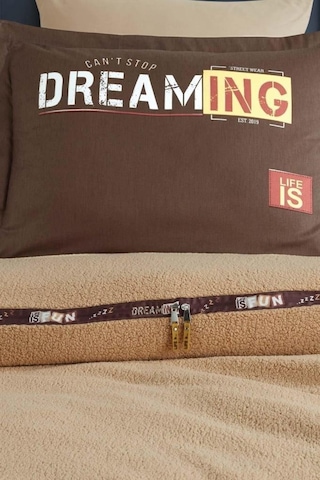 Clasy Welfsoft Tek Kişilik Nevresim Takımı Life Is Bej