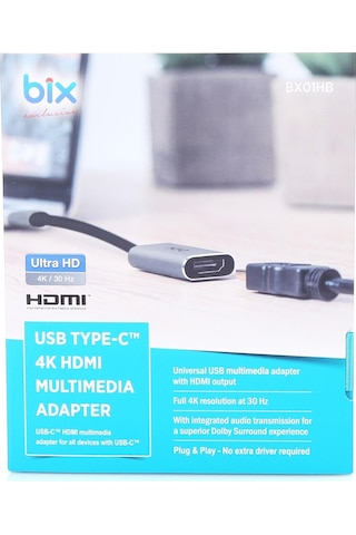 Bix BX01HB Type-C to 4K HDMI Dönüştürücü Adaptör