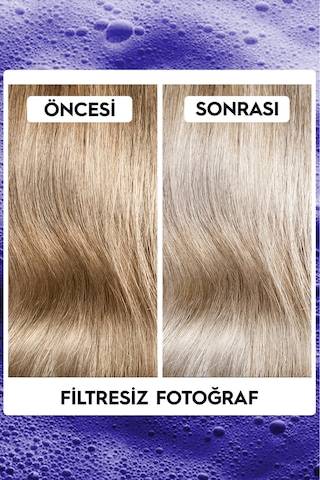 Platin,sarı Saçlara Özel Turunculaşma Karşıtı Keratin Içeren Sülfatsız Silver Mor Şampuan 250ml X2