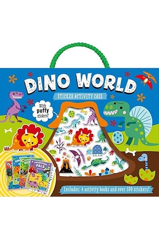 Puffy Stickers Dino World Sticker Activity Case