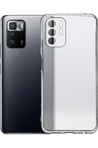 Xiaomi Poco X3 Gt Kılıf Şeffaf Süper Silikon Kılıf Renksiz