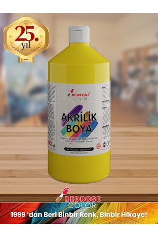 Red Rose Sarı Akrilik Boya 1 KG