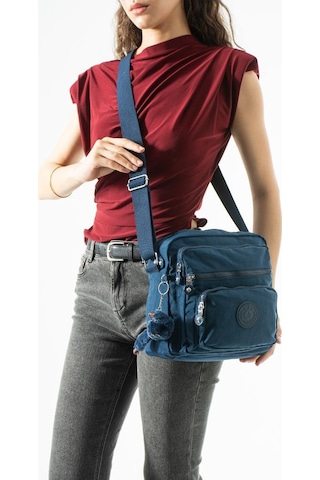 Baginn Kadın Postacı Çanta 28 32 Cm 571 Collection Klinkır Hafif Yağmur Geçirmez Klinkır Kumaş Çok Cepli Lacivert