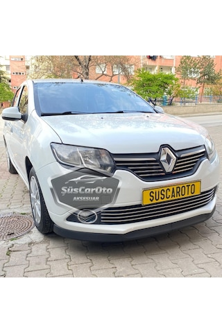 Renault Symbol 2013-2020 Uyumlu Üniversal Astra H Lip Esnek Ön Lip 2 Parça Tampon Altı Dil Karlık Ön Ek 00 Şüscaroto Aksesuar