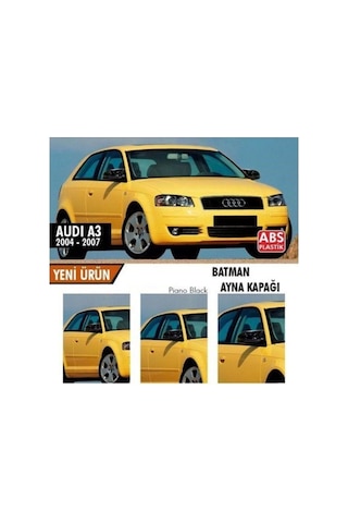 Audi A3 8P Batman Yarasa Ayna Kapağı Piano Black / 2003-2007 Audi A3 8P Batman Yarasa Ayna Kapağı Piano Black / 2003-2007