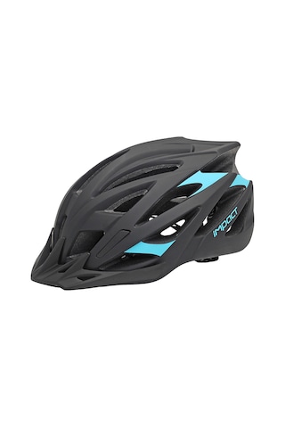İmpact Scap Siyah Mavi 59-61cm M-l Bisiklet Kaskı Mavi - Siyah